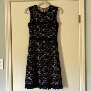 Elie Tahari Navy Lace Dress 4